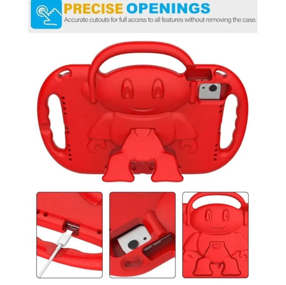 2/$25 Red Kids iPad Tablet Protector Case With Stand
